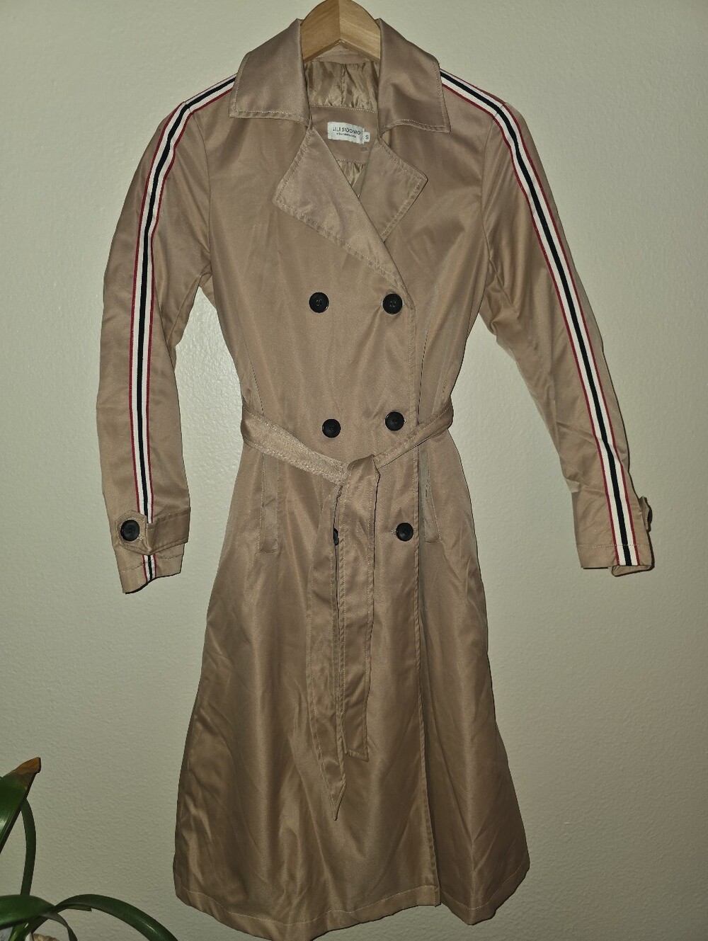 Lili Sidonio Molly Bracken Women's Full Length Tan Trench Coat Size S